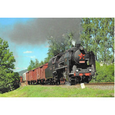 Pohlednice, Parní lokomotiva 534.0432 u Šumperka, Letohradský železniční klub  2022118